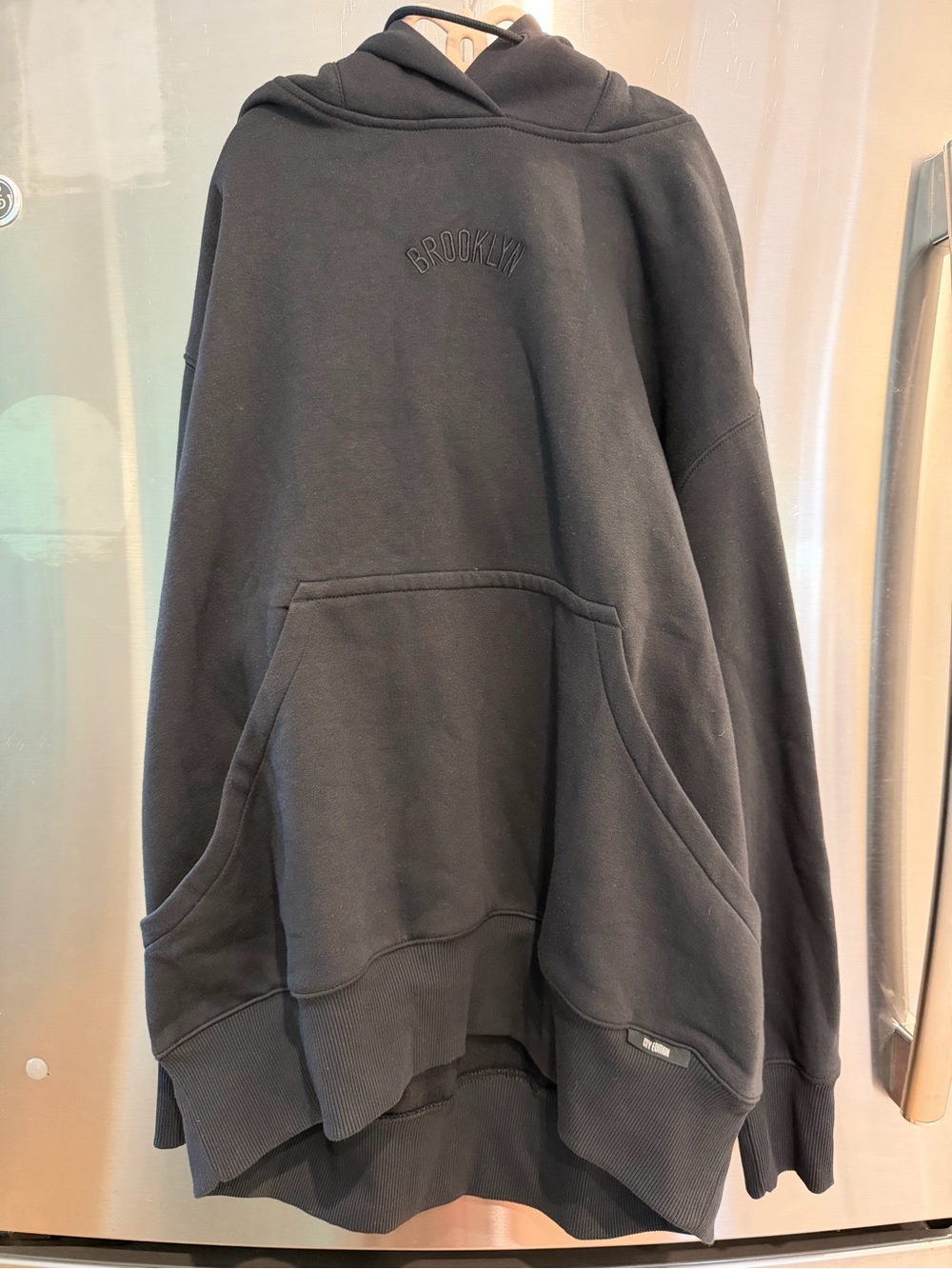 Nike Black Hoodie with 'Brooklyn' Embroidery